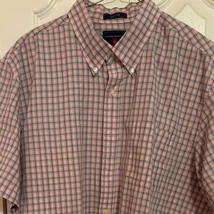 Saddlebred Pink and Green Checkered Men's Shirt